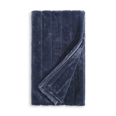 KARL LAGERFELD PARIS Channel Bunny Faux Fur Throw