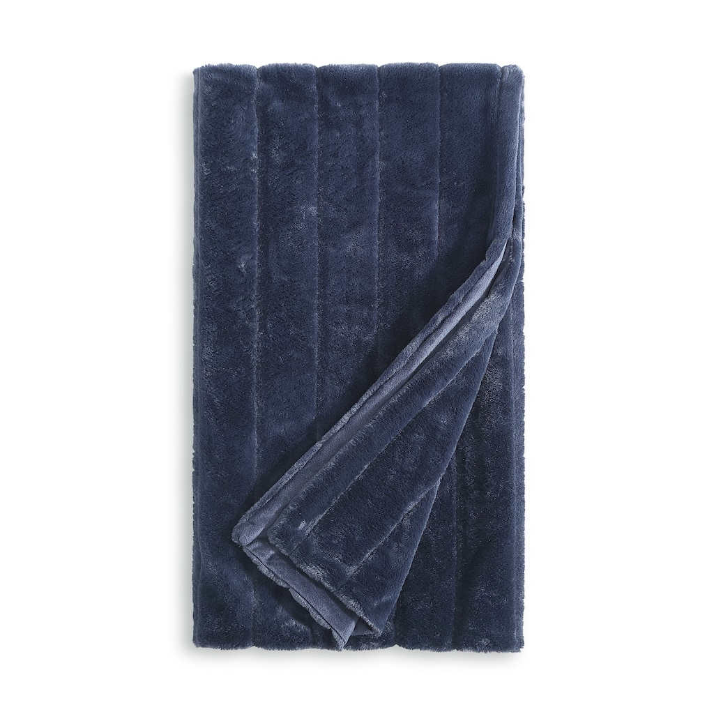 KARL LAGERFELD PARIS Channel Bunny Faux Fur Throw