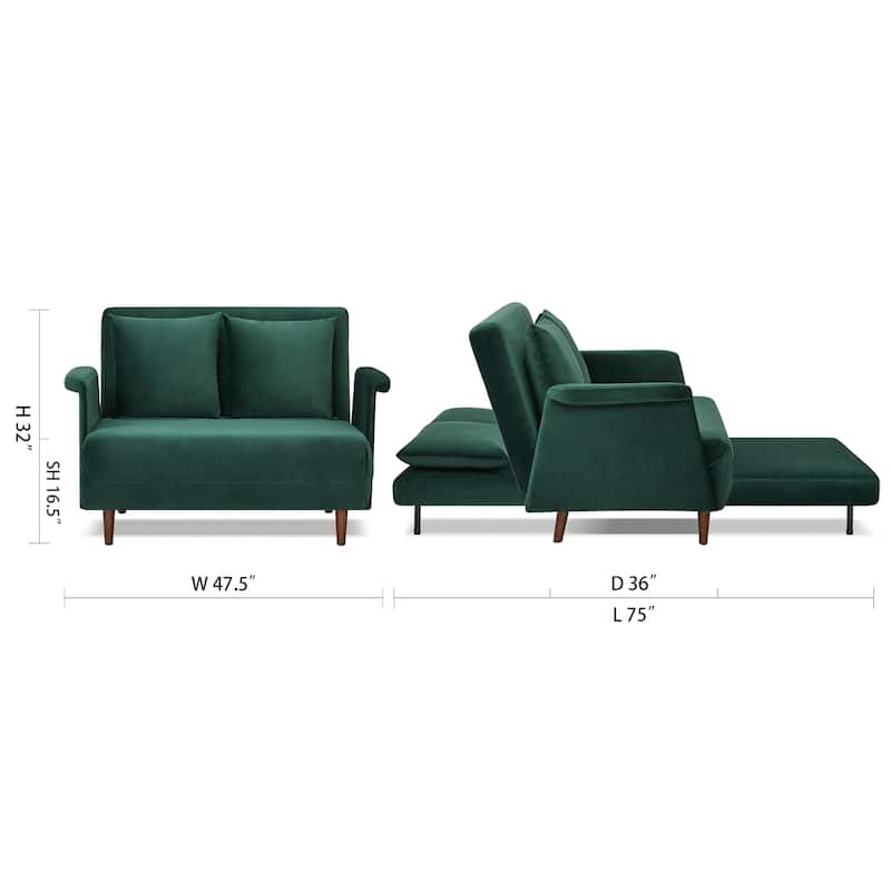 Artdeco Home - Boston & Cypress Convertible Futon Chair
