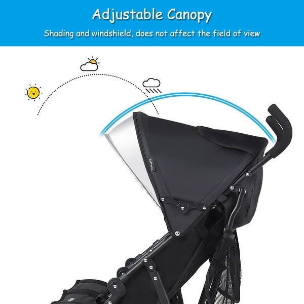 baby joy foldable double stroller