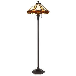 Tiffany Multicolor Resin Floor Lamp