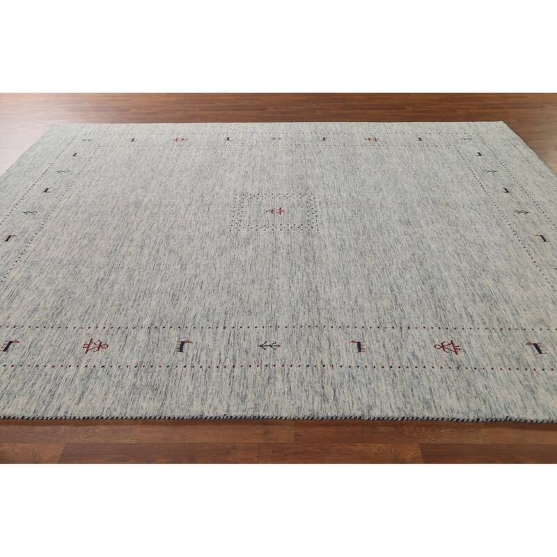 Tribal Gabbeh Oriental Area Rug Handmade Wool Carpet - 8'0"x 9'11"