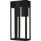 preview thumbnail 1 of 3, Matte Black Outdoor Wall Lantern from the Boswell Collection Black