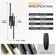 preview thumbnail 2 of 5, Led vanity light black fixtures light iron, acrylic wall light