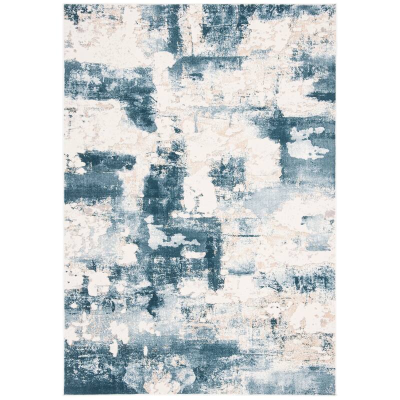 SAFAVIEH Vogue Lina Modern & Contemporary Abstract Beige/Charcoal Rug