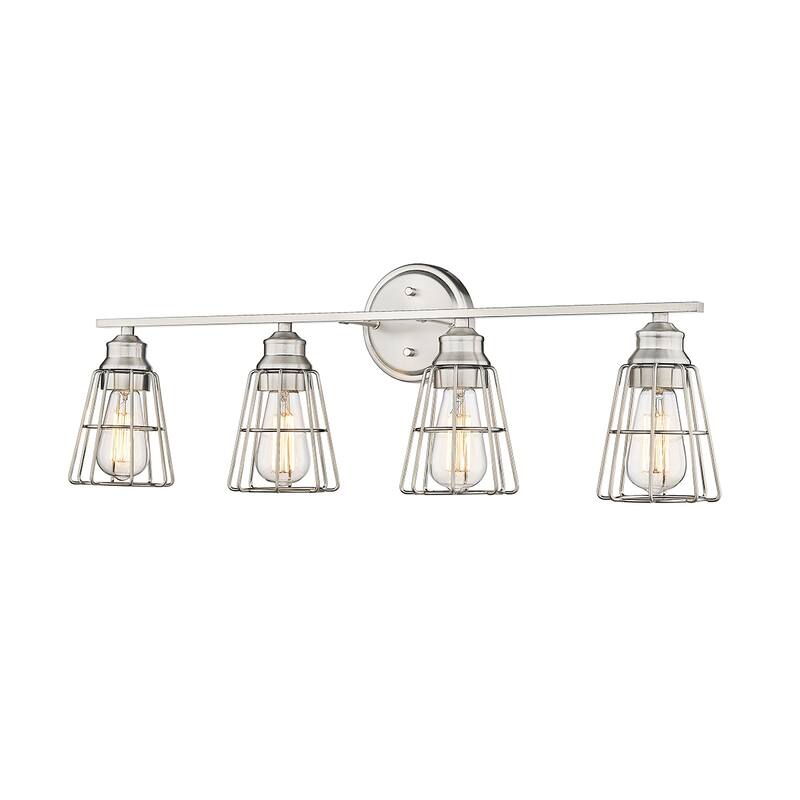 Millennium Lighting 4 Light Bathroom Vanity Fixture with Metal Shade