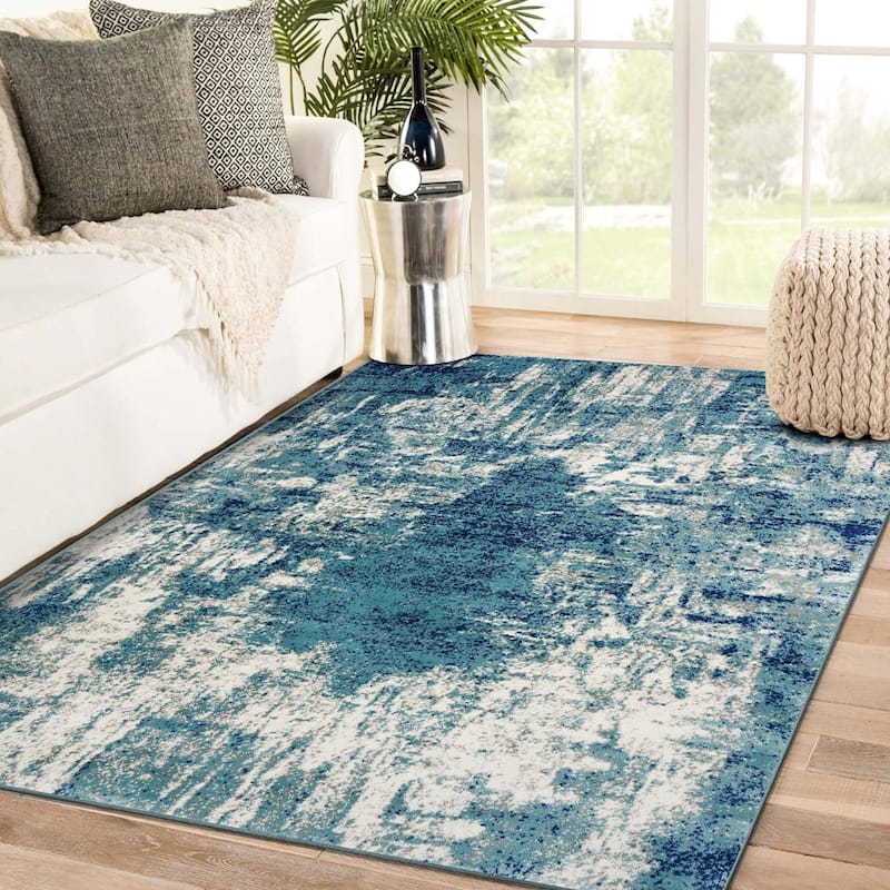 LUXE WEAVERS Modern Abstract Industrial Area Rug - 8' x 10'