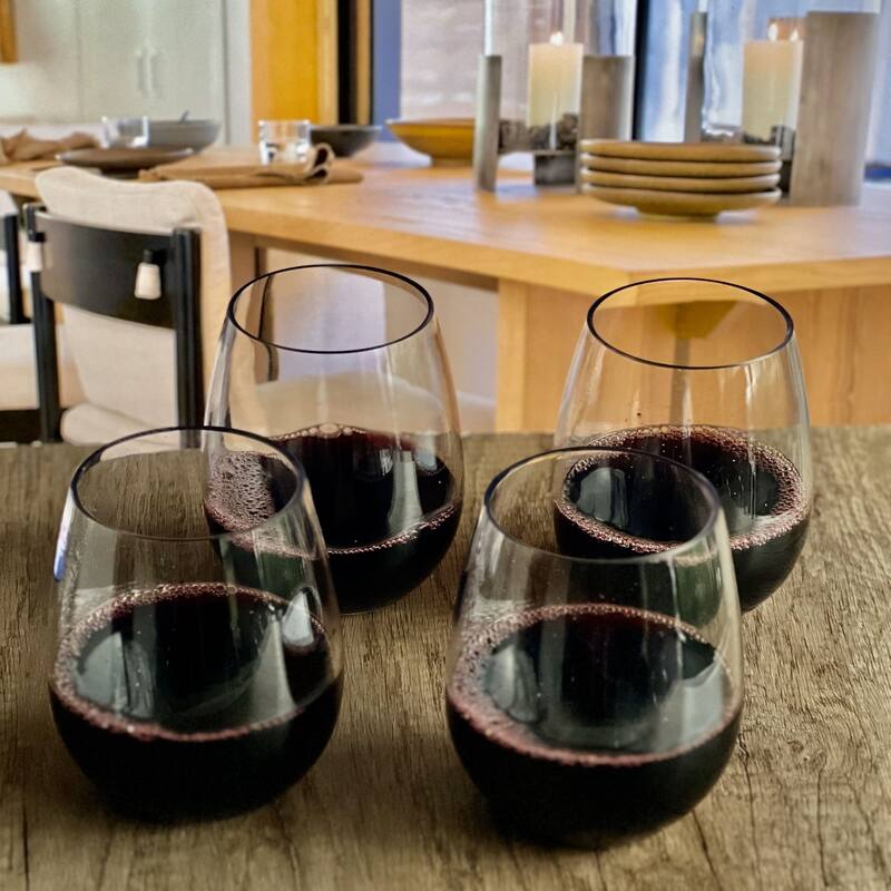 Oval Halo Tritan Glasses Drinking Set of 4