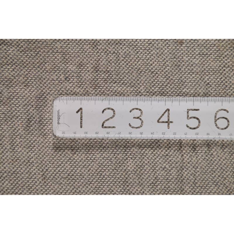 Blue Plush Shaggy Indian Area Rug Hand-Tufted Wool Carpet - 5'0" x 8'0"