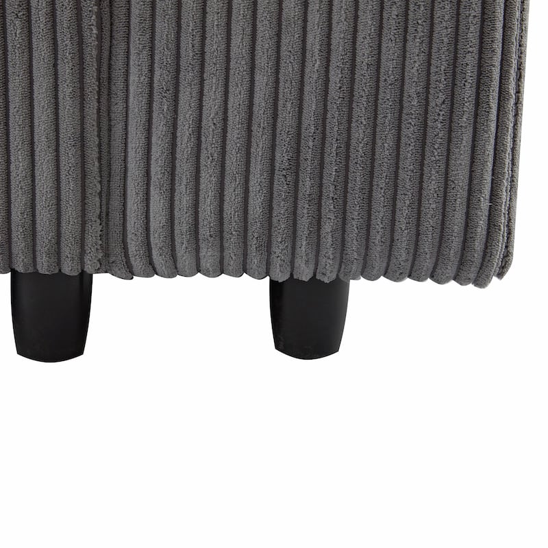 105'' 3-Seater Sofa with Removable Back Cushions and 5 Pillows