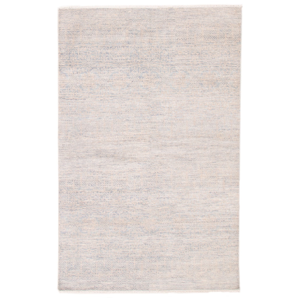 ECARPETGALLERY Hand-knotted Mystique Grey Wool Rug - 6'0 x 9'4