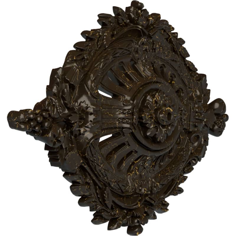 35 7/8"W x 22 1/2"H x 4 3/8"P Antonio Ceiling Medallion