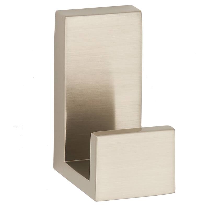 Alno A6481 Linear 1-3/16" Wide Solid Metal Modern Bathroom Robe Towel - Satin Nickel