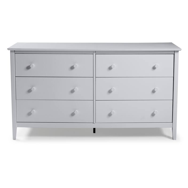 Taylor & Olive Snowberry 6-drawer Pine Wood Tall Storage Dresser