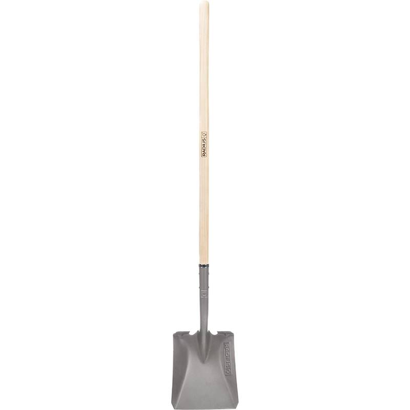 Radius Square Point Transfer Shovel - Long Handle, Wood Shaft