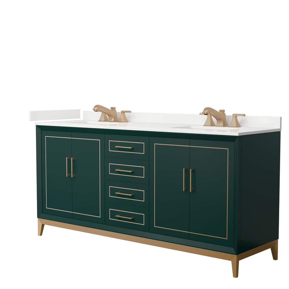 Marlena 72-inch Double Vanity, Quartz Top