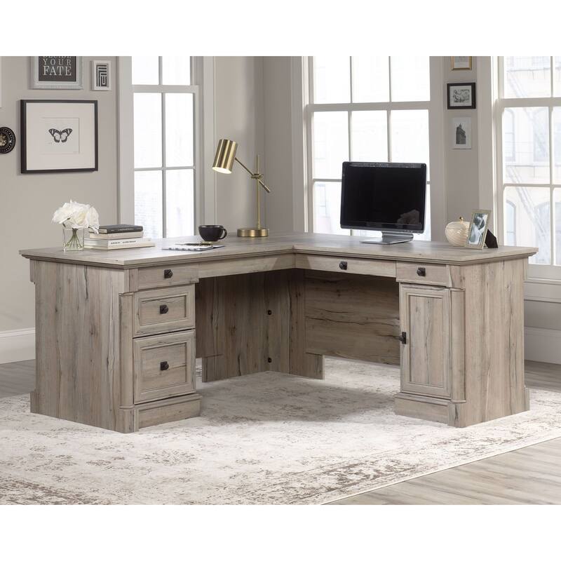Sauder Palladia L-Shaped Office Desk
