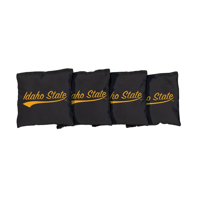 College Vault Idaho State University Bengals Black Cornhole Bags - All-Weather Resin Filled