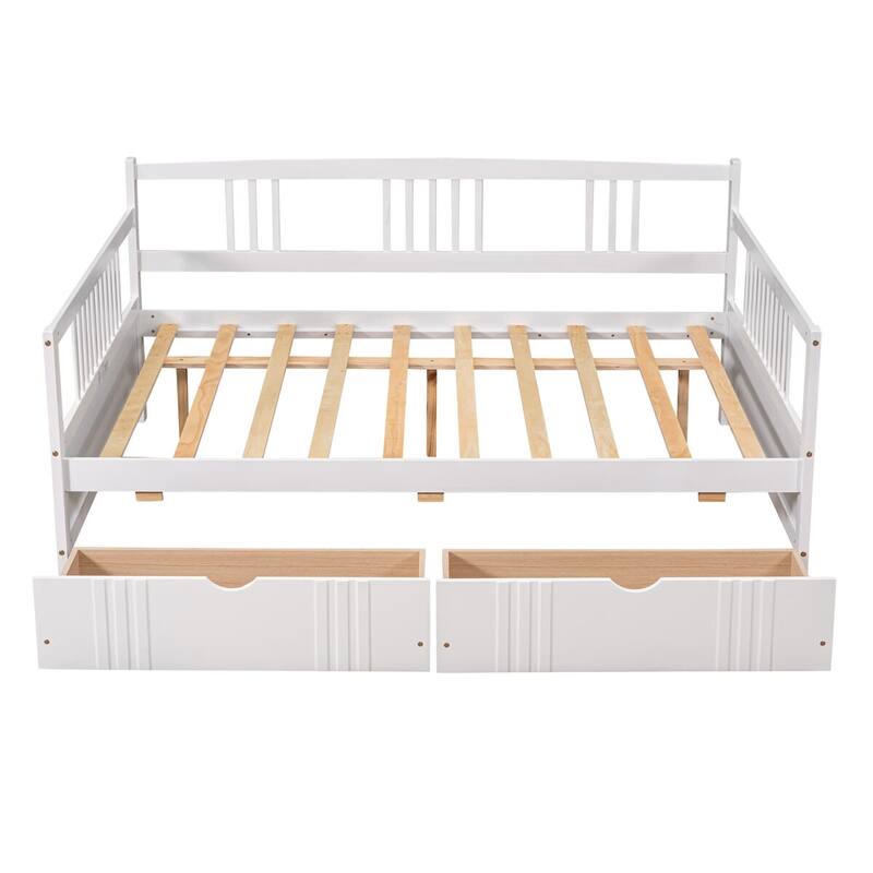 Merax Wood Daybed with Two Drawers
