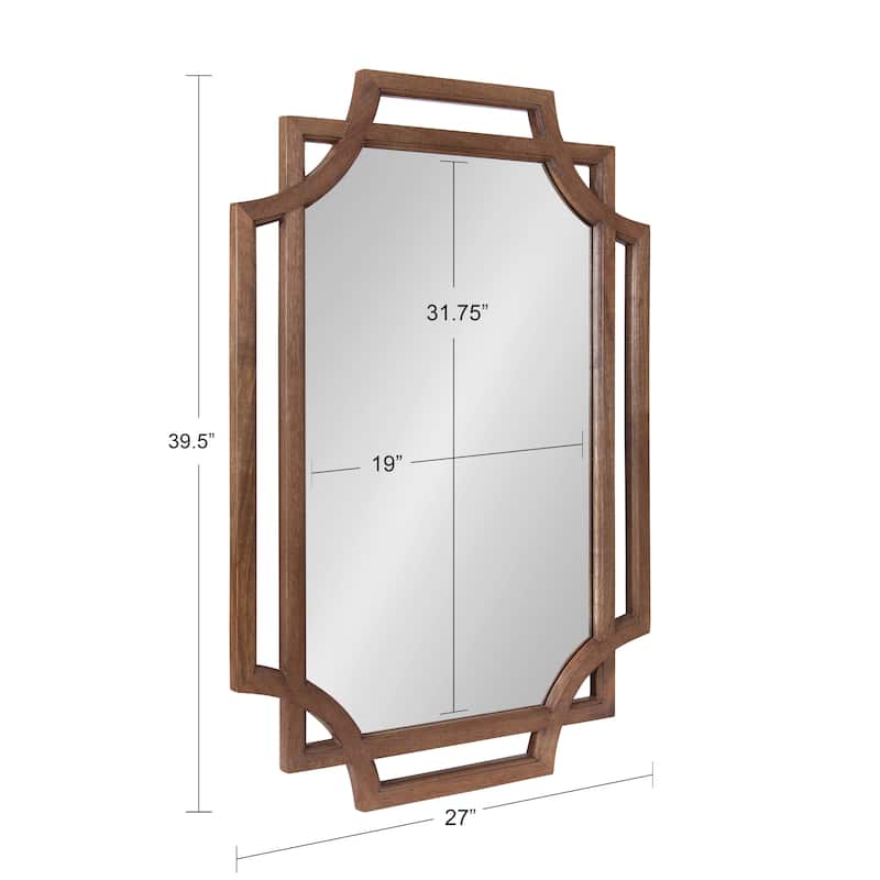 Kate and Laurel Minuette Wood Framed Wall Mirror