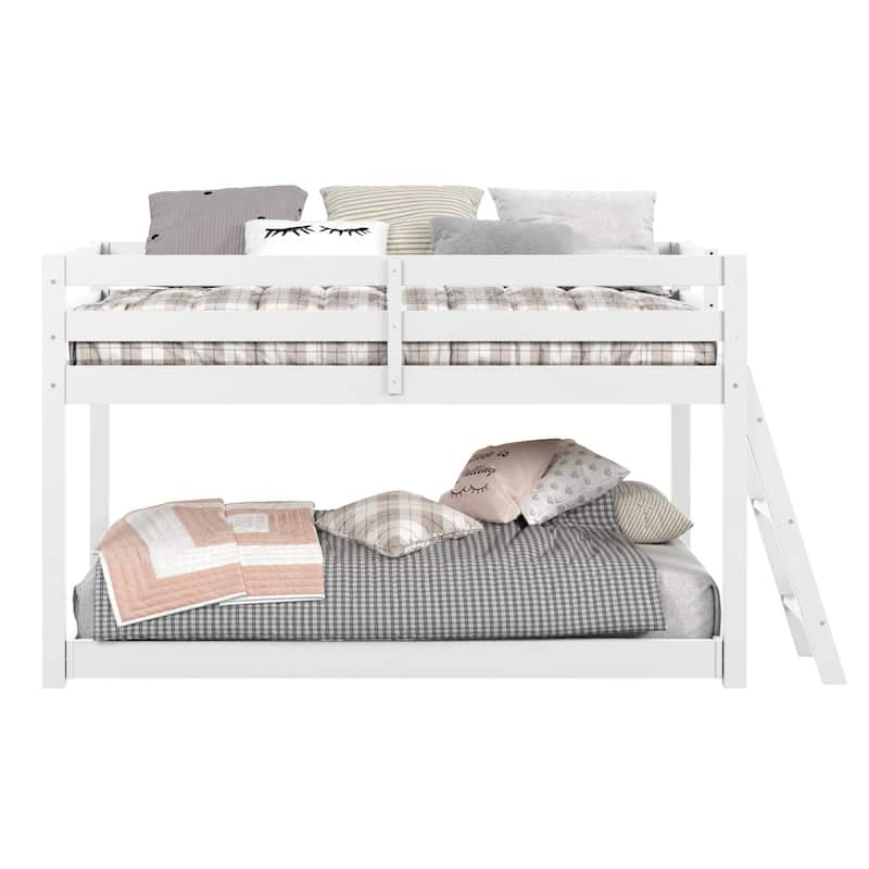 Taylor & Olive Trillium Twin Low Loft Bed with a Twin Under Bed