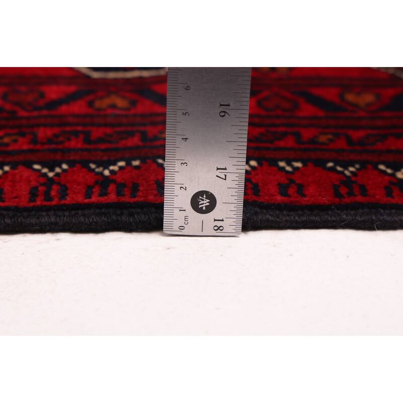 ECARPETGALLERY Hand-knotted Finest Khal Mohammadi Red Wool Rug - 4'11 x 6'10