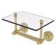 preview thumbnail 2 of 26, Allied Brass Waverly Place Collection Two Post Toilet Tissue Holder with Glass Shelf