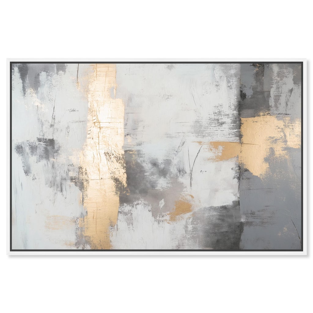 Gilded Gray III Canvas by Art Remedy