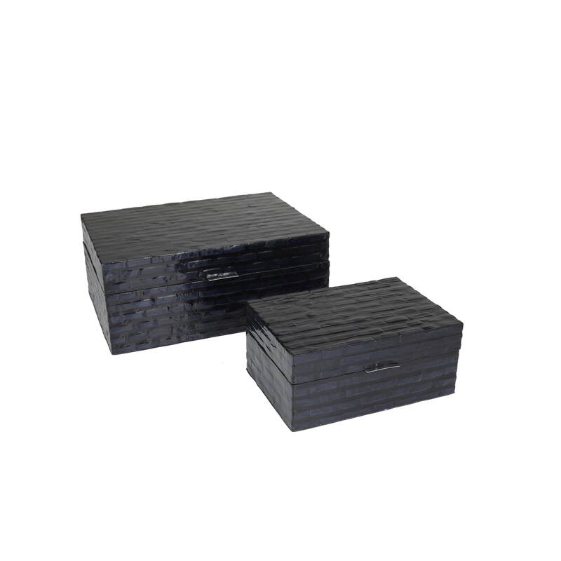 Shell Contemporary Box (Set of 2) - S/2 12", 8"W