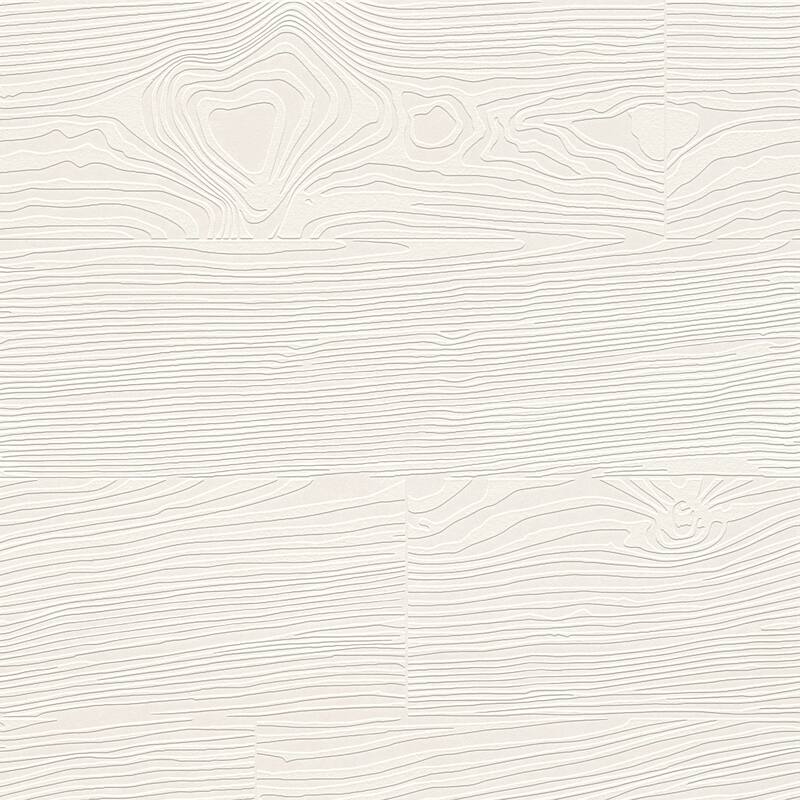 Brewster Wade White Planks Paintable Wallpaper - 396in x 20.9in x 0.025in