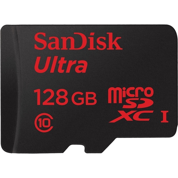 SanDisk 128GB Micro SDXC Memory Card Ultra Class 10 UHS-I with SD Adapter
