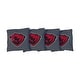 preview thumbnail 1 of 1, Washington University in St. Louis WUSTL Grey Cornhole Bags All-Weather Resin Filled