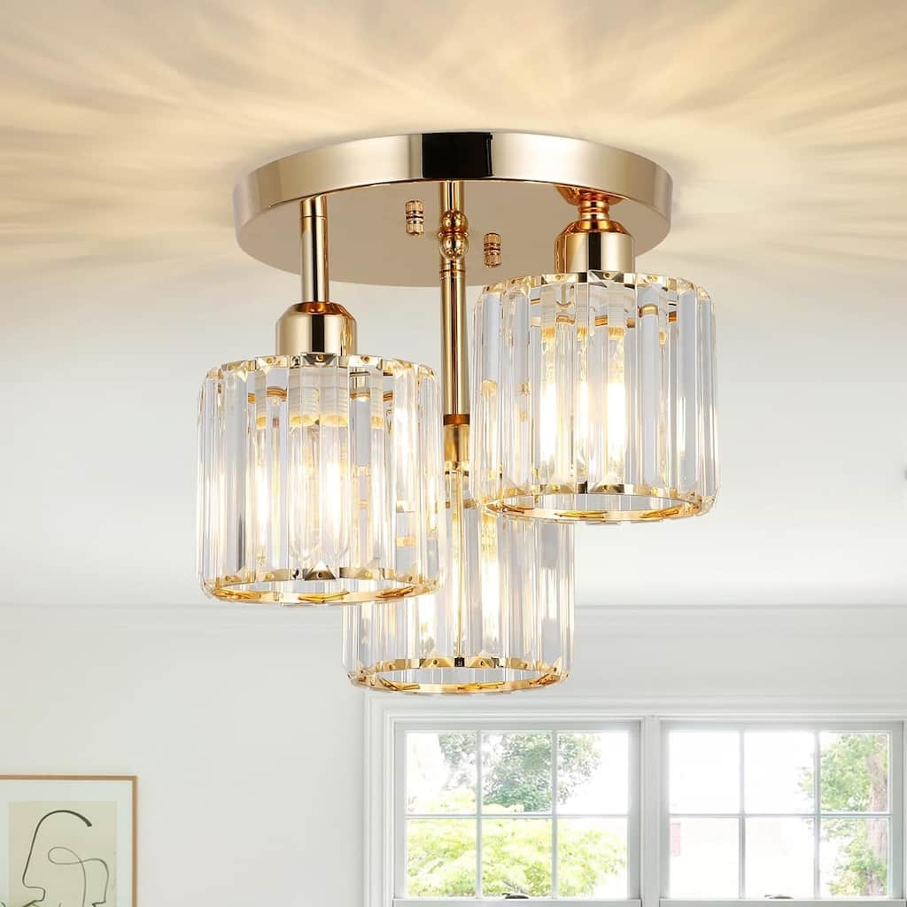 Semi Flush Mount Ceiling Light,Suitable For Bedrooms, Kitchens, Living Rooms