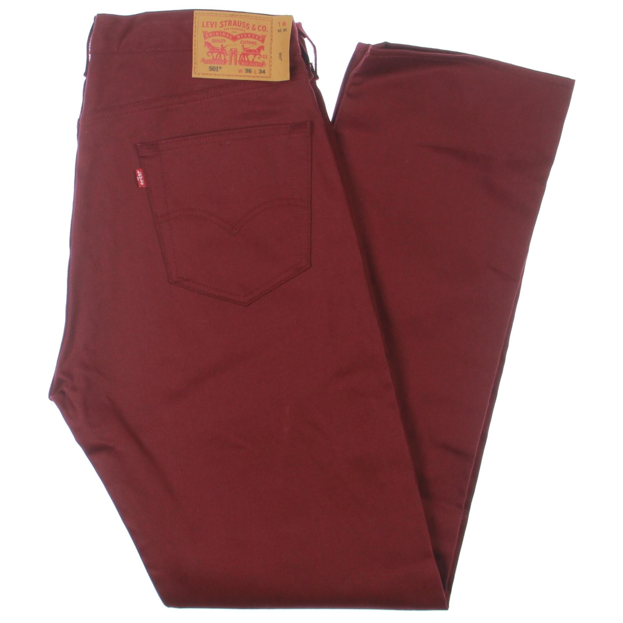 red levi jeans mens