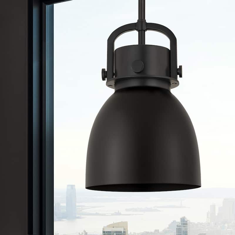 Innovations Lighting Newton Metal Bell - 1 Light 8" Stem Hung Pendant