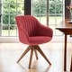 preview thumbnail 4 of 56, Art Leon Modern Wood Swivel Chair with Oak Legs Red