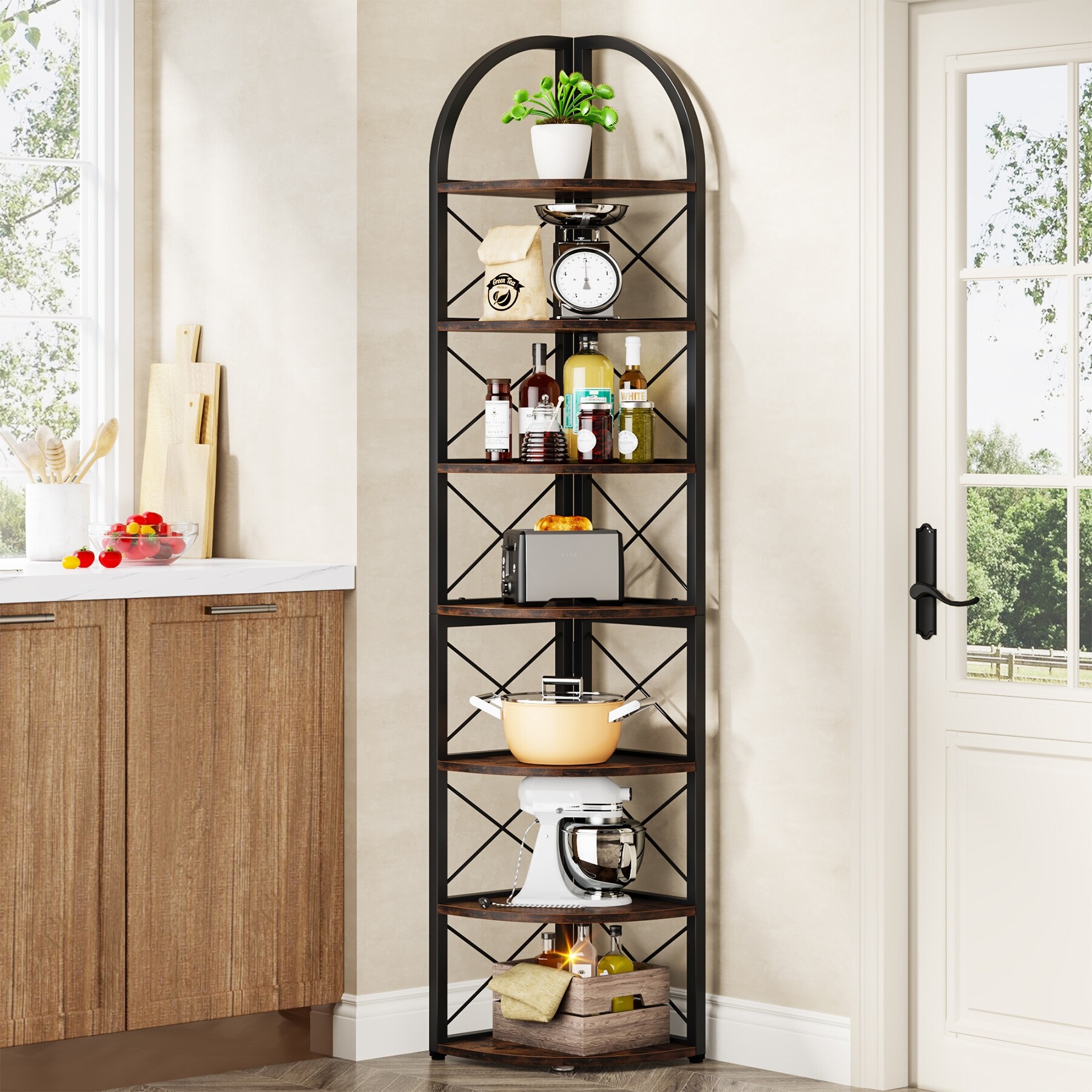Corner shelf discount freestanding