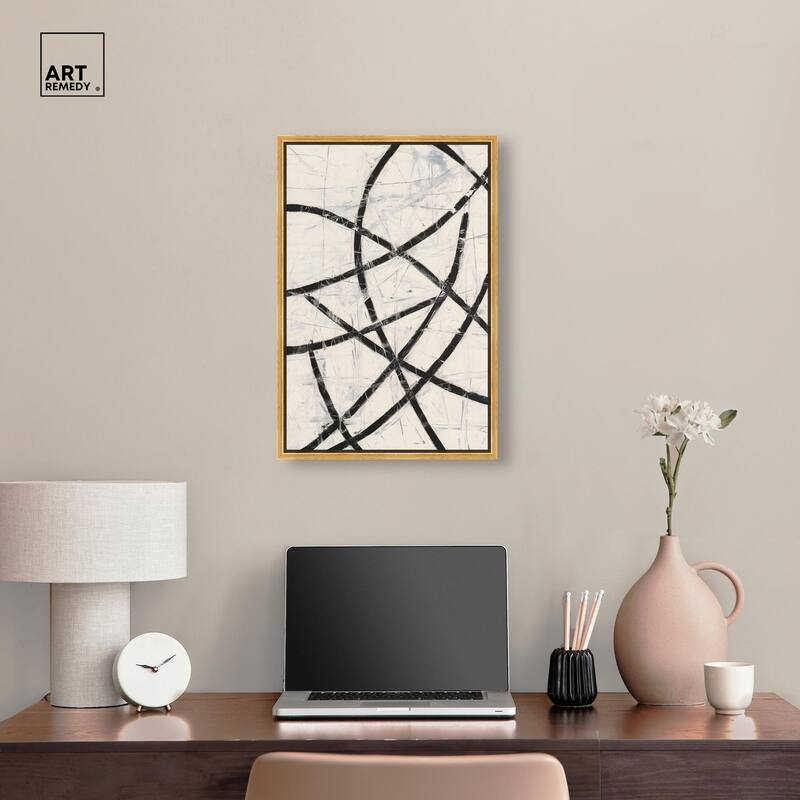 Intersecting Lines I Canvas by Art Remedy
