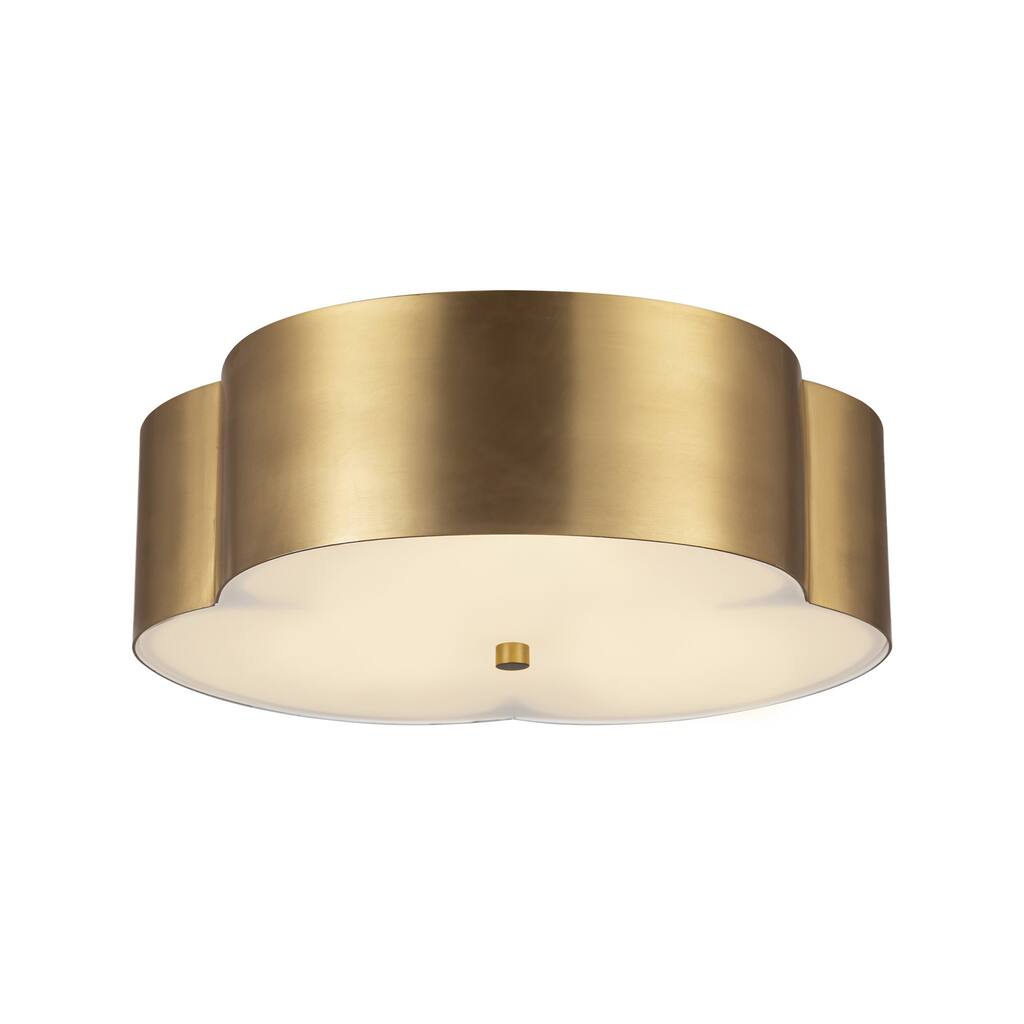 Alora Lighting FM566314 Adella 3 Light 14" Wide Flush Mount Drum