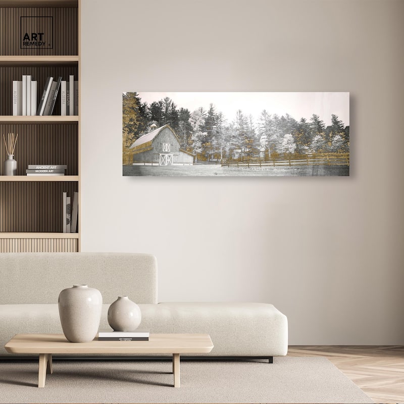 Out in the Field Panoramic Canvas by Art Remedy, Gallery Wrapped