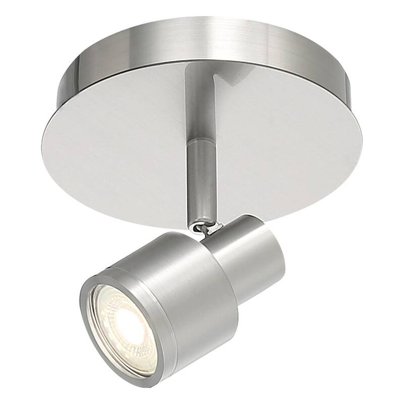 Access Lighting Lincoln - 1 Light LED Track Spot - Brushed Steel - 17 W