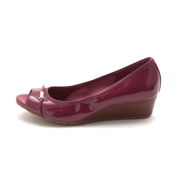 Cole Haan Womens Ashlisam Peep Toe Wedge Pumps - 6