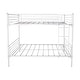 preview thumbnail 6 of 5, Twin-Over-Twin Bunk Bed with Metal Frame and Ladder, Space-Saving Design,White