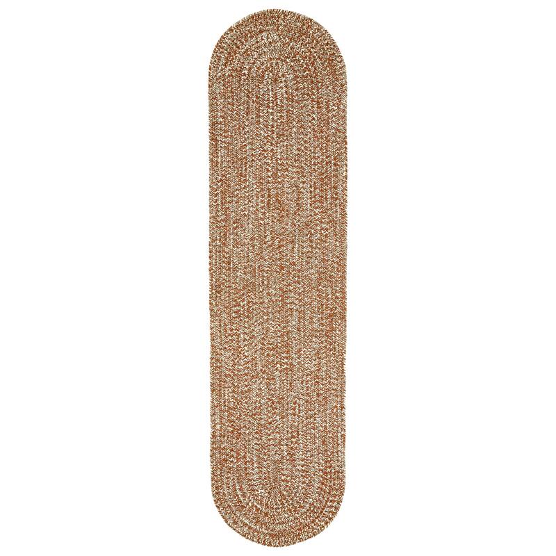 Superior Modern Rustic Bohemian Reversible Multi-Tone Braided Indoor Outdoor Area Rug