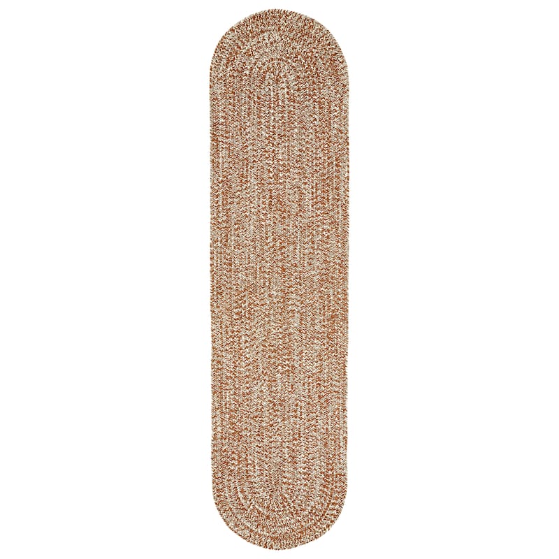 Superior Modern Rustic Bohemian Reversible Multi-Tone Braided Indoor Outdoor Area Rug
