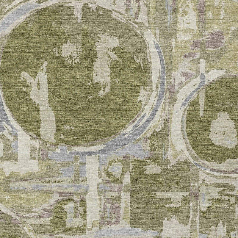 HomeRoots Geometric Transitional Rectangle Outdoor Rug