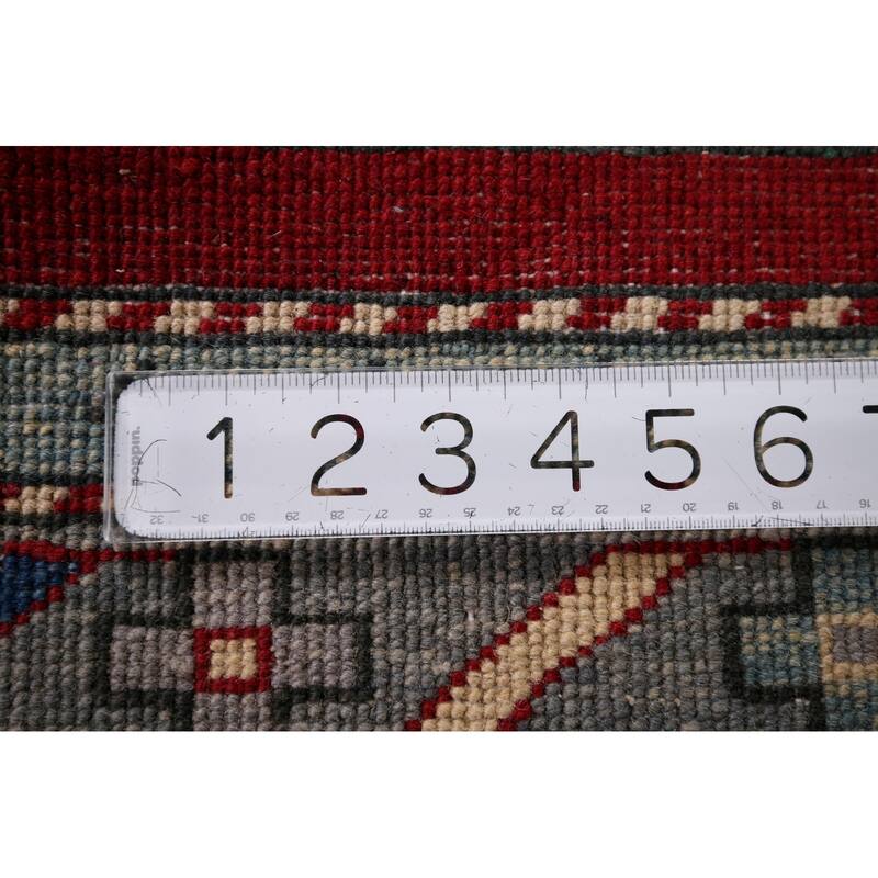 Kazak Oriental Accent Rug Handmade Wool Carpet - 4'3" x 5'8"