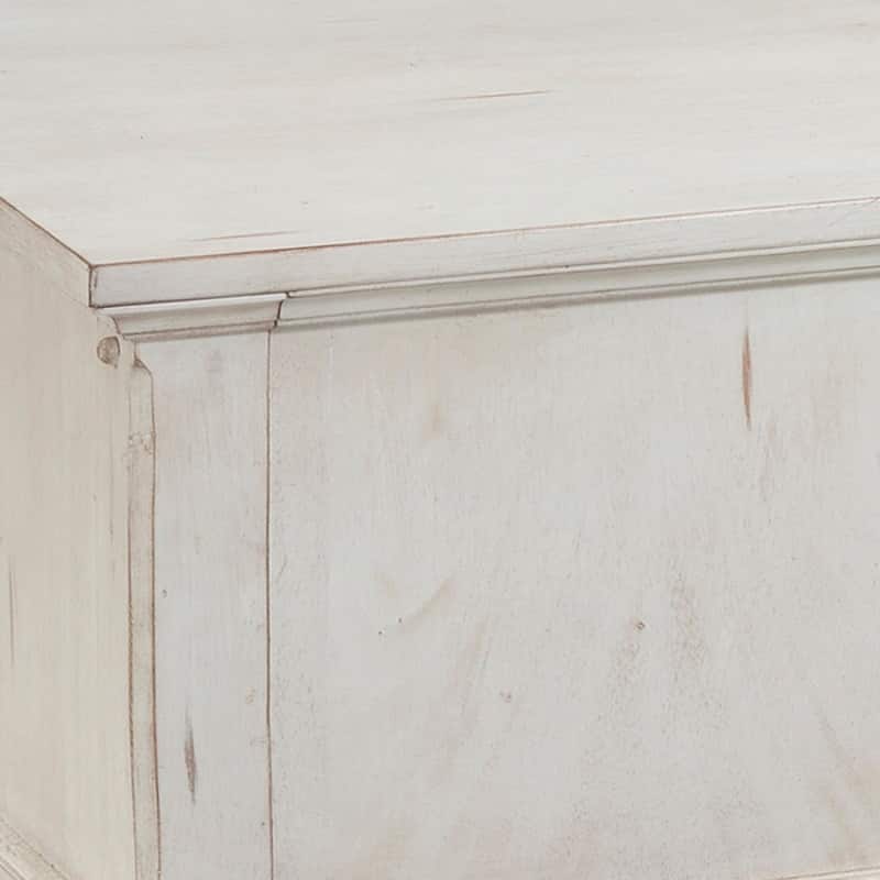 Harbor Point Vintage 60-inch Storage Desk - Antique Cobblestone White