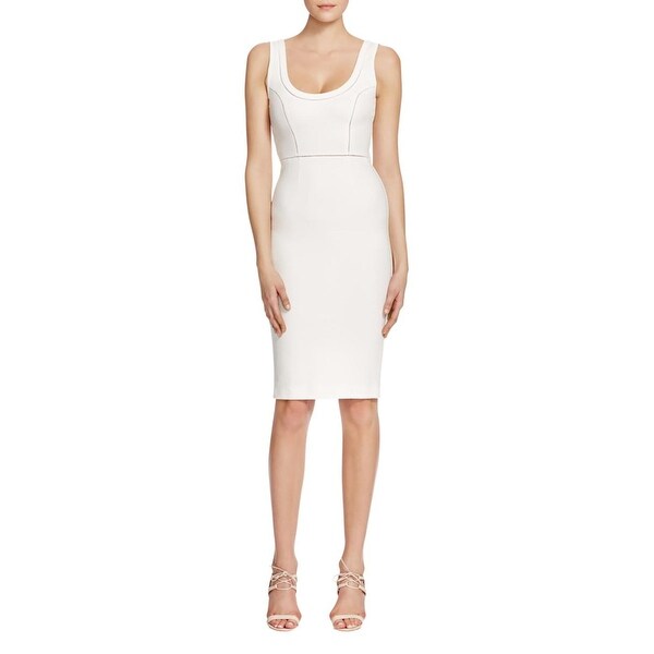 French Connection Womens Lula Casual Dress Ponte Illusion Trim