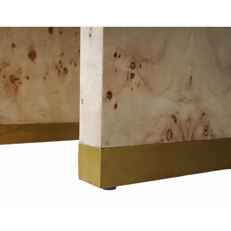 HomeRoots 25" Beige Solid and Manufactured Wood End Table - 18' X '25' X '20